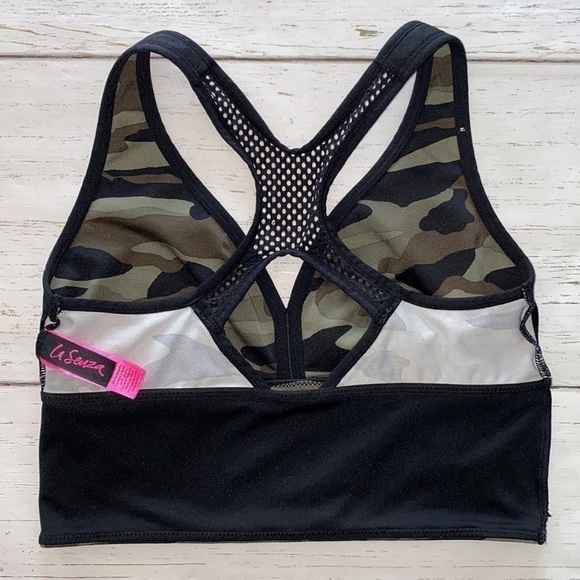 La SENZA Camo Green Racer Back Sports Bra S - Picture 8 of 11